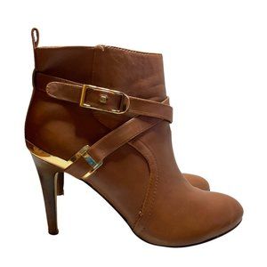Marc Fisher Sz 8 Brown Leather ‘Aprille’ High Heel
